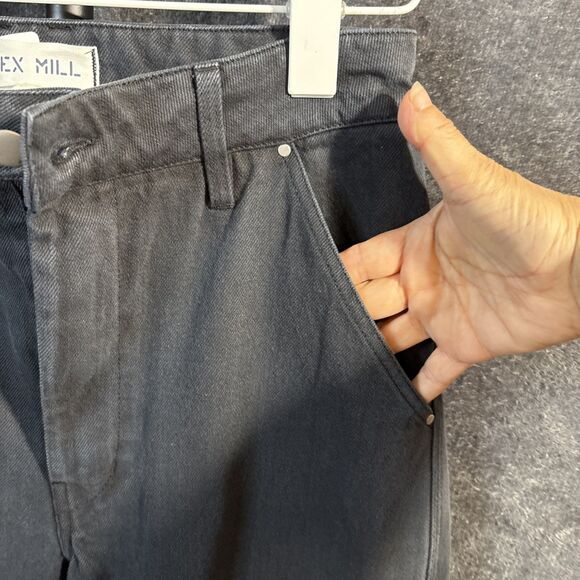 Alex Mill Womens  4 Black Recycled Denim Straight Leg - Picture 7 of 12